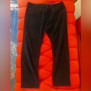 Black Levi's 505 corduroy chords like new 36W 29L